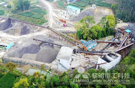 福建花崗巖河卵石制砂線
