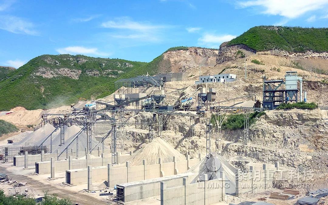 砂石生產現場